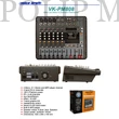 Kép 5/5 - Voice-Kraft VK-PM808 2x200W/4Ohm Bluetooth, MP3, 8 csatornás Powermixer