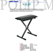 Voice Kraft EL50 állítható magasság 49-64 cm zongoraszék