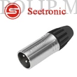 Kép 1/3 - Seetronic SCSM3 XLR lengő papa 3 pólusú króm csatlakozó