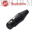 Kép 1/3 - Seetronic SC5FXX-B XLR lengő mama csatlakozó, 5 pólusú, (fekete)