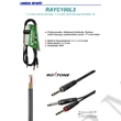 Kép 3/3 - Roxtone RAYC100L3 6,3 Sztereó Jack – 2×6,3Monó Jack kábel, 3m