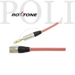 Kép 3/3 - Roxtone TGJJ100L3-TRD 6,3 Jack - 6,3 Jack professzionális gitárkábel, 3m (transparent piros)