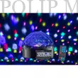 Soundsation CB-630B - 6*3 W-os LED új kristálygömb-lámpa BT-vel MP3 lejátszóval és távirányítóval
