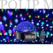 Kép 2/3 - Soundsation CB-630B - 6*3 W-os LED új kristálygömb-lámpa BT-vel MP3 lejátszóval és távirányítóval