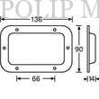 Kép 2/2 - Adam Hall AH-8705 cinkezett-  teli- 136x90 mm/5 mm csatlakozó tálca