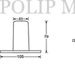 Kép 2/2 - Adam Hall SM 702 fekete, alumínium, 41x79 mm, 36 mm-es állványhoz hangfaltartó hüvely