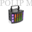 Kép 2/8 - BeamZ Magic1 (9x3W) RGBAWP 24 optikás + UV + Stroboszkóp DMX derby fényeffekt