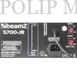 Kép 5/5 - BeamZ S700-JB  (700w) + 250ml folyadék Füstgép beépített fényeffekttel