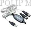 Kép 1/2 - Bespeco BMUSB100 Plug & Play USB / MIDI kábel 5-pólusú 2m