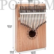 Kép 2/8 - Cascha HH 2146 Mahagony 17 Kalimba 