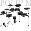 Kép 1/4 - Alesis DM10 MKII Pro Kit Prémium 10-részes Elektronikus Dobszett Hálóbőr Felületekkel