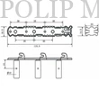 Kép 2/2 - Dr.Parts CMH 0351 GD (jobb oldali E,H,G húrokhoz) klasszikus gitár hangolókulcs