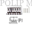 Kép 2/2 - Dr.Parts EBR 5 CR króm Tremolo híd elektromos gitárhoz