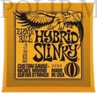 Kép 1/2 - Ernie Ball 2222 Hybrid Slinky Custom Light 009-046 elektromos gitárhúr szett