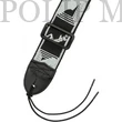 Kép 2/2 - Fender® 2" Monogrammed Strap Black/Light Grey/Dark Grey heveder