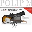 Kép 1/5 - Fender Squier Stratocaster IL Brown Sunburst szett