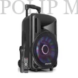 Kép 1/5 - Fenton FT10LED (10″) 450W akkumulátoros hordozható hangfal (1xMik + MP3 + Bluetooth)