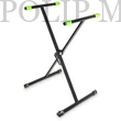Kép 1/6 - Gravity KSX 1 Fekete acél duplán megerősített X lábú állvány