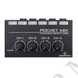 Kép 1/3 - Soundsation POCKET-MIX-4 csatornás mini keverő