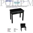 Kép 3/3 - Voice-Kraft KB019B tároló rekesszel black Zongora szék