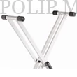 Kép 4/5 - König & Meyer 18993 Rick 20 Fehér X-típusú, acél, 250 mm-es tartókarral billentyűállvány