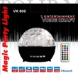Voice Kraft KOM0690V LED diszkó fénnyel, 2x4W Bluetooth hangszóró