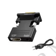 Kép 1/2 - KOM0843A HDMI - VGA adapter, HDMI bemenet - VGA és audió kimenet