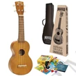 Kép 1/8 - Mahalo MK1-TBR-K Transparent Brown Essential szoprán ukulele szett