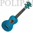 Kép 1/8 - Mahalo MS1TBU Transparent Blue Szoprán ukulele tokkal