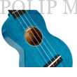 Kép 4/8 - Mahalo MS1TBU Transparent Blue Szoprán ukulele tokkal