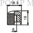 Kép 2/2 - Dr.Parts MNB3 potméter forgatógomb kúpos arany