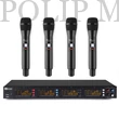 Kép 1/11 - Power Dynamics PD504H UHF rádiós mikrofon (4xKÉZI mikrofon) + Koffer