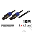 Kép 2/2 - Power Dynamics PD Connex Prémium hangfalkábel 10m (Speakon – Speakon) (2×1,5mm2) + tépőzár