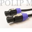 Kép 5/5 - Power Dynamics PD Connex (Speakon - Speakon) (2x1,5mm2) + tépőzár  Prémium hangfalkábel 5m