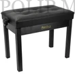 Kép 1/6 - Pianonova DPB2025-BK Állítható 46,5cm - 56,5 cm-ig Fából készült, műbőr ülőfelület Black zongoraszék