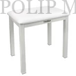 Kép 1/5 - Pianonova PS2025WH Magasság 49cm Fém zongoraszék White