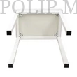 Kép 3/5 - Pianonova PS2025WH Magasság 49cm Fém zongoraszék White