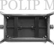 Kép 4/5 - Pianonova SG-801 M állítható magasság 46-59 cm piros bársony - mahagóni felületű zongorapad