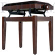 Soundsation SBH-104V-BK  Állítható 44,5- 53,5cm vörös bársony - fényes fekete felületű zongorapad
