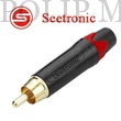 Kép 1/3 - Seetronic ST380 RCA lengő dugó aranyozott, ( piros )