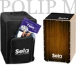 Kép 1/7 - Sela SE 061 Varios Cajon Bundle Brown ütőhangszer szett: Cajon