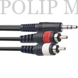 Kép 2/2 - Stagg SYC1/MPS2CM E 3,5 jack 2xRCA Audio kábel 1m