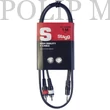 Kép 1/2 - Stagg SYC1/MPS2CM E 3,5 jack 2xRCA Audio kábel 1m