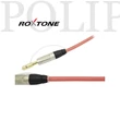 Kép 3/3 - Roxtone TGJJ100L5-TRD 6,3 Jack - 6,3 Jack professzionális gitárkábel(transparent piros) 5m