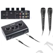 Kép 1/5 - Thunder KM05 Karaoke szett (keverő + kábelek + mikrofonok)