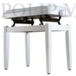 Soundsation SBH-103V-SWH Állítható 44,5-53,5cm fehér bársony - matt fehér felületű zongorapad