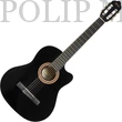 Kép 1/4 - Valencia VC104C Black 4/4 méretű klasszikus gitár