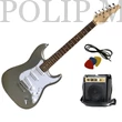 Kép 1/3 - Vision ST5 Silver elektromos gitár + Mini gitárerősítő Szett