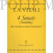 Kép 1/3 - Vitali, Tomasso Antonio: Négy szonáta (szonatina) hegedűre és basso continuora