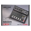Kép 4/4 - Voice Kraft VK06 Keverőpult 4 mono/1 sztereo csatorna, USB Audio interface, Bluetooth, 16 DSP effect